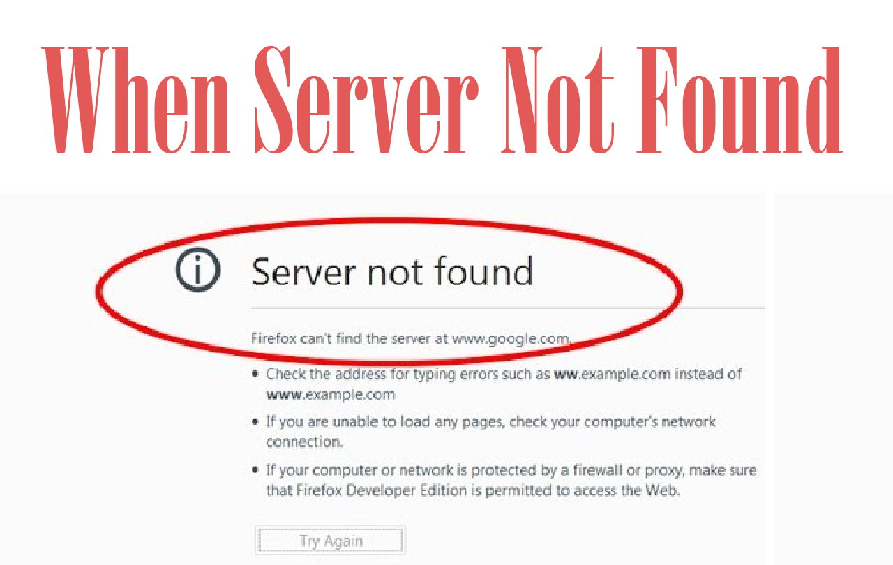 server ip address could not be found chrome