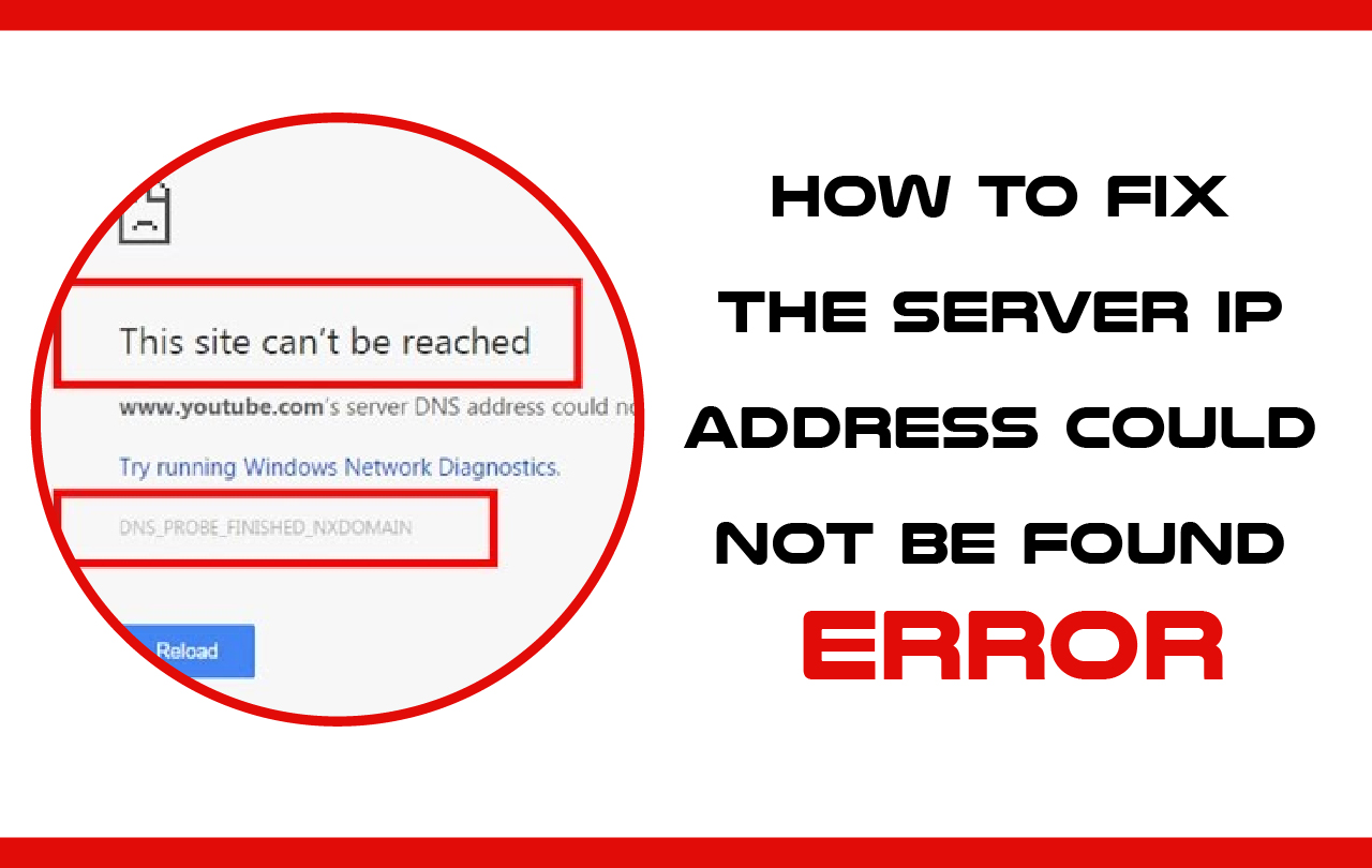 server ip address could not be found